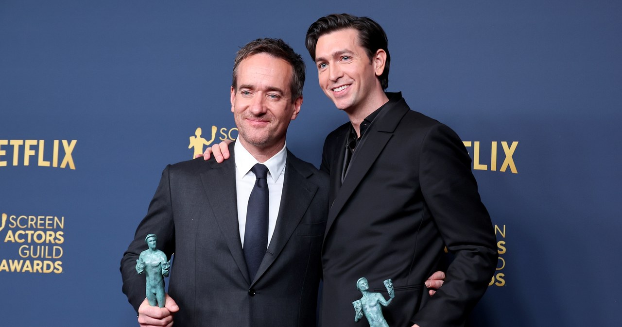 Gwiazdy "Sukcesji": Matthew Macfadyen i Nicholas Braun /Amy Sussman/WireImage /Getty Images