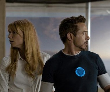 Gwyneth Paltrow i Robert Downey Jr. w scenie z filmu "Iron Man 3"