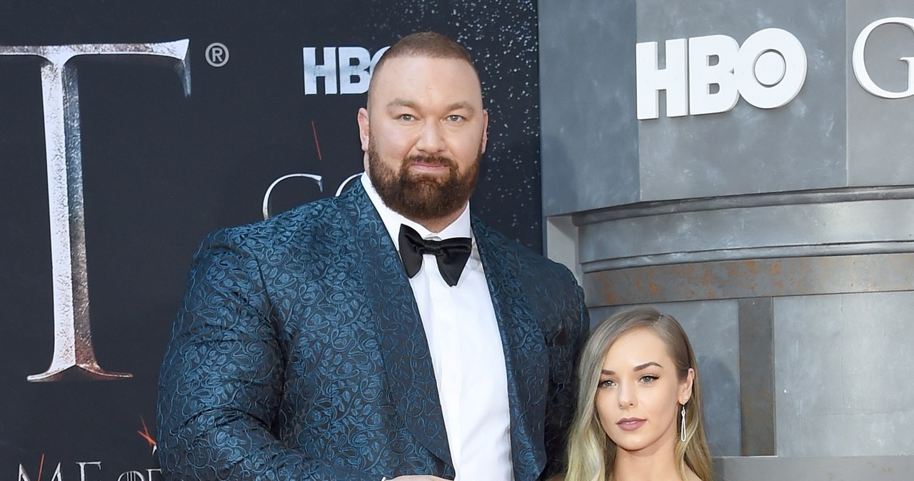 Hafþór Júlíus Björnsson z żoną /Jamie McCarthy/WireImage /Getty Images