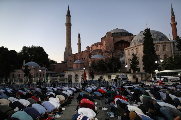 Hagia Sophia zostanie przekształcona w meczet /ERDEM SAHIN /PAP/EPA