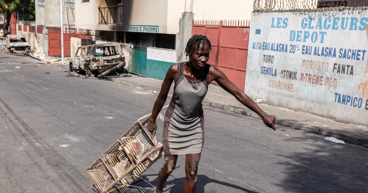 Haiti to szczególny przykład kryzysu regionu Karaibów i Ameryki Łacińskiej. Gangi "okupują" kraj. Na zdj. ulice Port-au-Prince /GUERINAULT LOUIS/ANADOLU AGENCY /AFP