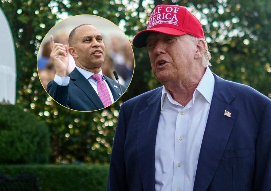 Hakeem Jeffries, Donald Trump /EPA /PAP