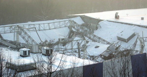 Hala MTK w dzień po tragedii /INTERIA.PL