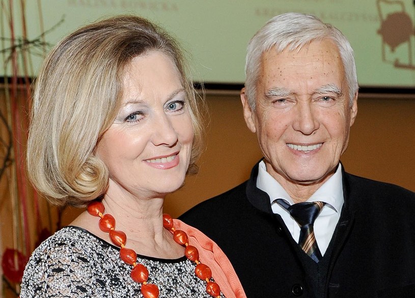 Halina Rowicka z mężem Krzysztofem Kalczyńskim /Źródło: AIM