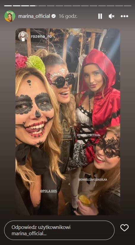 Halloween 2022: tak świętowały gwiazdy /@marina_official /Instagram