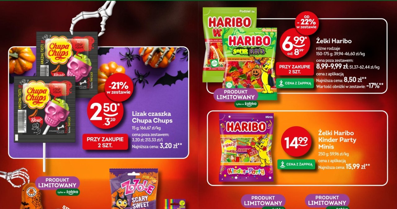 Halloweenowa oferta słodkości w Żabce /Żabka /INTERIA.PL