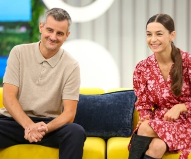 "halo tu polsat" Agnieszka Więdłocha i Antoni Pawlicki promują spektakl "Terapia dla par"