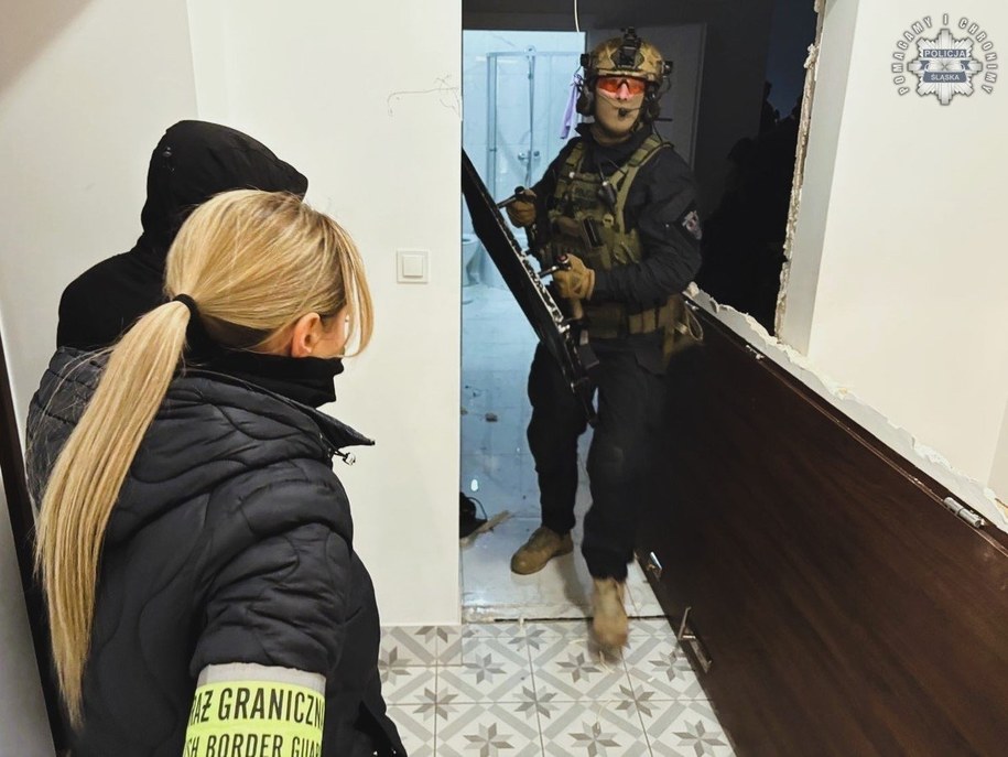 Handel ludźmi, przemyt, produkcja narkotyków. Służby zatrzymały osoby związane z klubem piłkarskim ze Śląska /Śląska policja /Policja