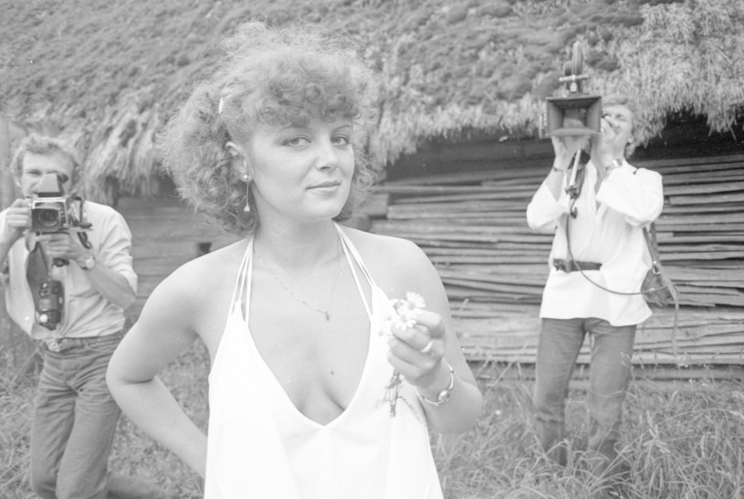 Hanna Banaszak na festiwalu w Opolu, 1979 r. /Andrzej Wiernicki /Agencja FORUM