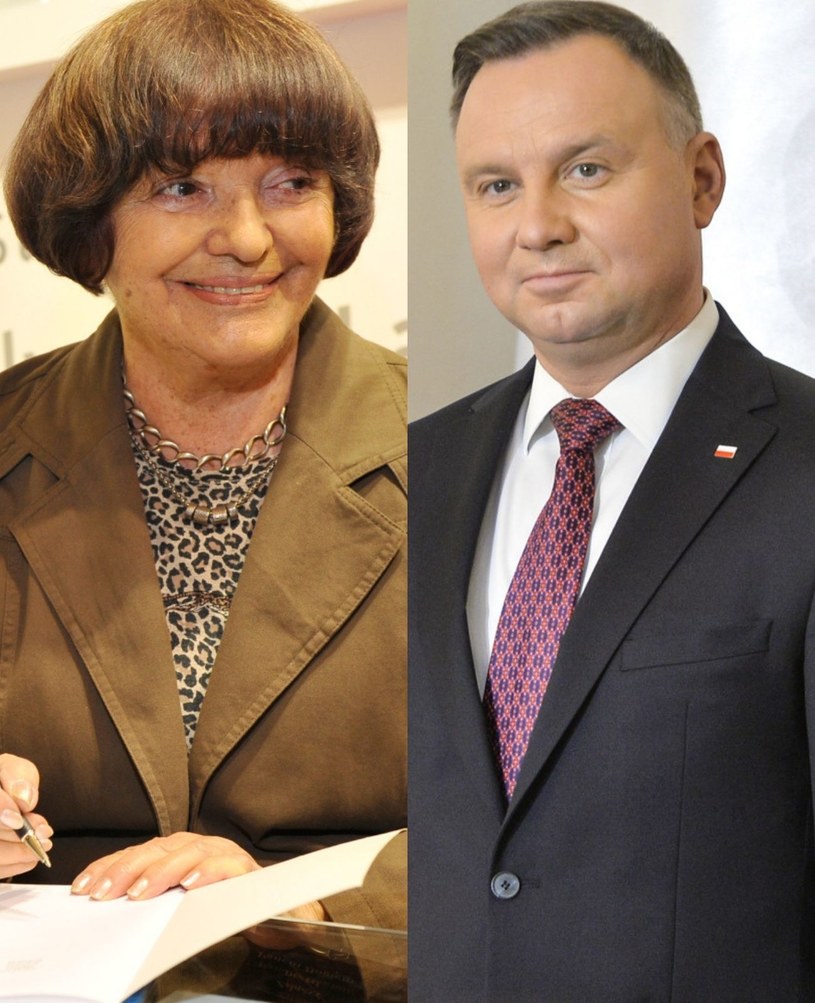 Hanna Krall i Andrzej Duda /Niemiec /AKPA