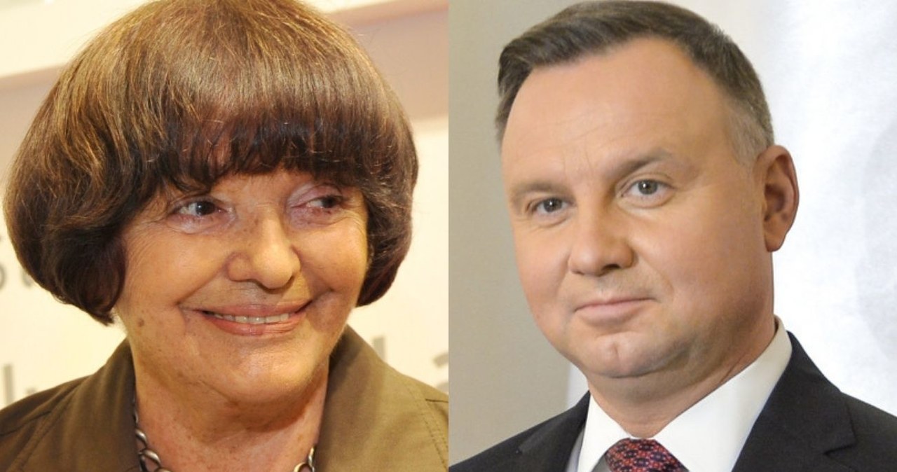 Hanna Krall i Andrzej Duda /Niemiec /AKPA