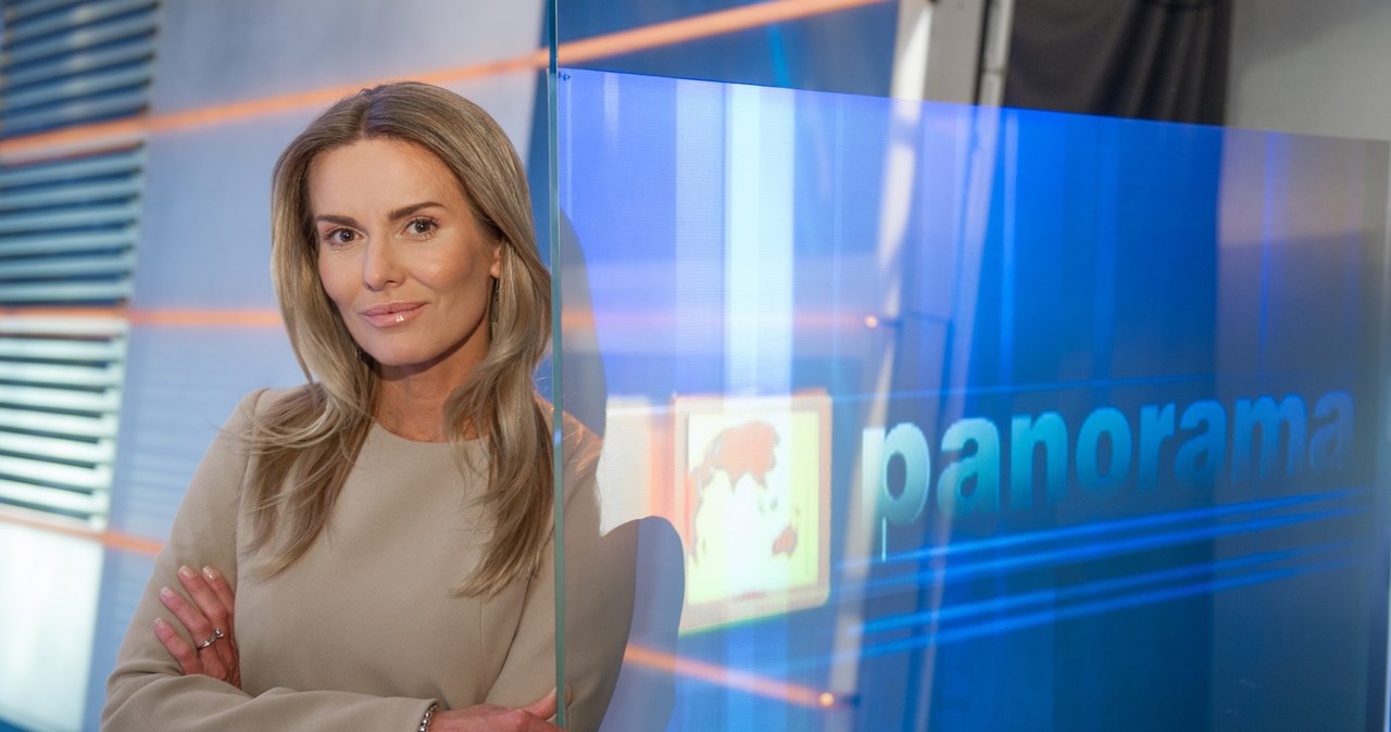 Hanna Lis w studiu "Panoramy" /Jacek Dominski/REPORTER /East News