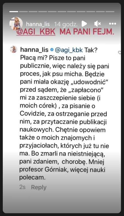 Hanna Lis /Instagram