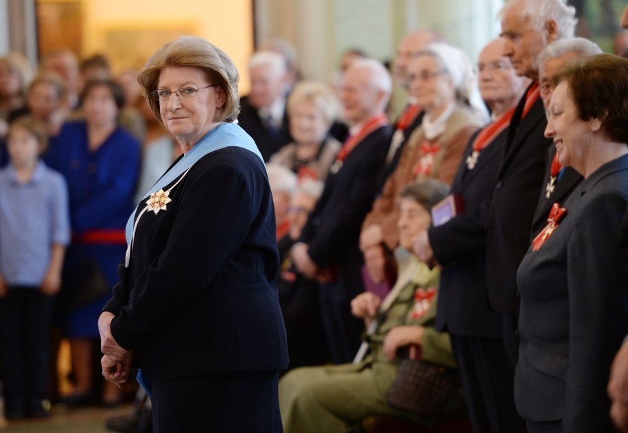 Hanna Suchocka została odznaczona Orderem Orła Białego /Jacek Turczyk /PAP