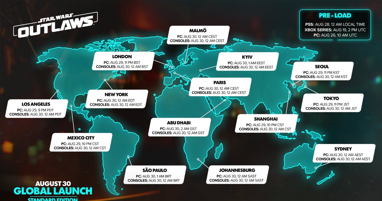 Harmonogram premier Star Wars: Outlaws /materiały prasowe