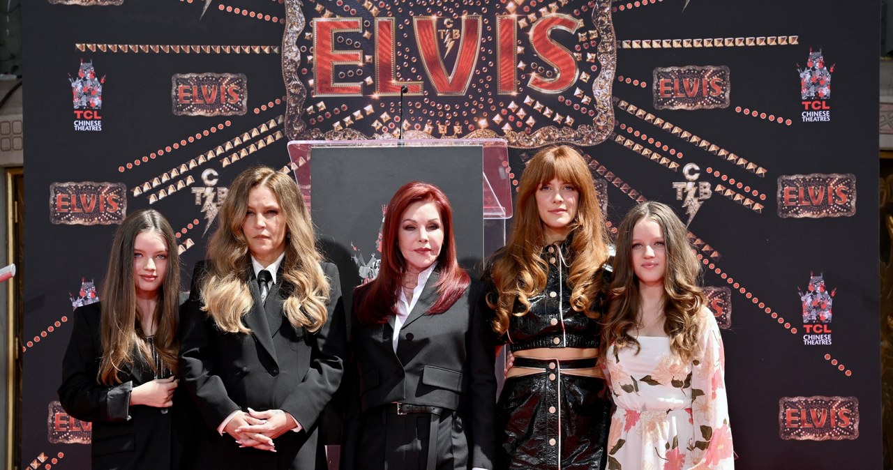 Harper Vivienne Ann Lockwood, Lisa Marie Presley, Priscilla Presley, Riley Keough i Finley Aaron Love Lockwood /Axelle/Bauer-Griffin/FilmMagic /Getty Images