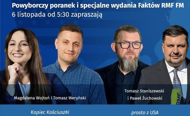 Harris vs. Trump. Amerykański powyborczy poranek w RMF FM i Radiu RMF24