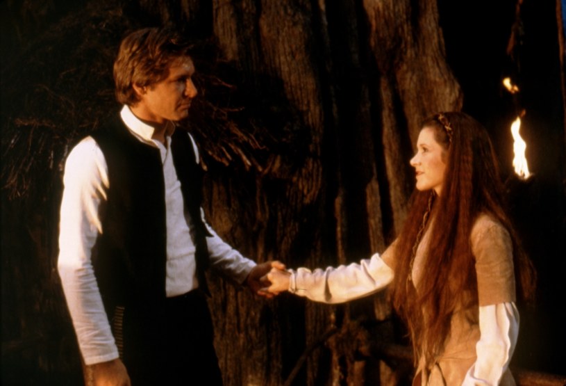 Harrison Ford i Carrie Fisher w filmie "Gwiezdne wojny: Powrót Jedi" /Sunset Boulevard/Corbis via Getty Images /Getty Images