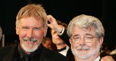 Harrison Ford i George Lucas /AFP