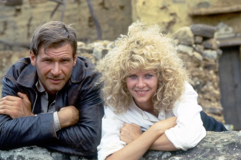 Harrison Ford i Kate Capshaw na planie filmu "Indiana Jones i Świątynia Zagłady" /Sunset Boulevard/Corbis via Getty Images /Getty Images