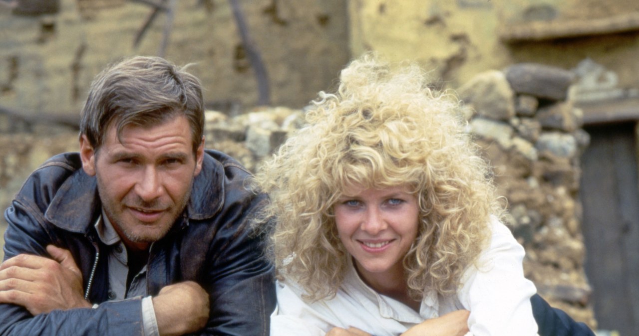 Harrison Ford i Kate Capshaw na planie filmu "Indiana Jones i Świątynia Zagłady" /Sunset Boulevard/Corbis via Getty Images /Getty Images