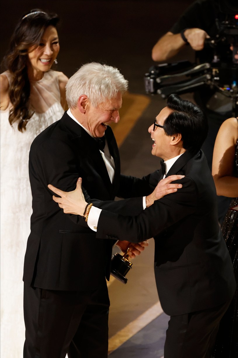 Harrison Ford i Ke Huy Quan podczas gali rozdania Oscarów w 2023 roku /ABC / Contributor /Getty Images