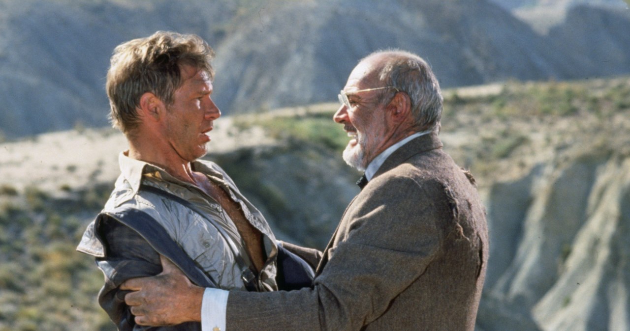 Harrison Ford i Sean Connery w scenie z filmu "Indiana Jones i ostatnia krucjata" /Murray Close / Contributor /Getty Images