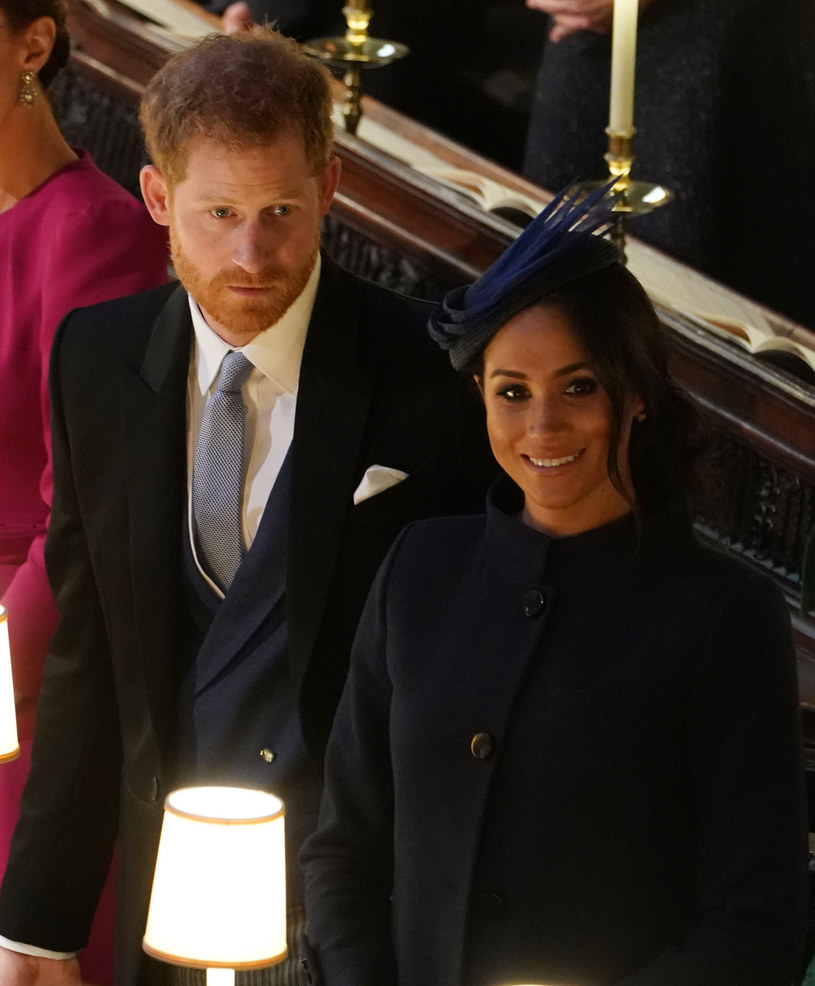 Harry i Meghan na ślubie Eugenii /Owen Humphreys /Getty Images