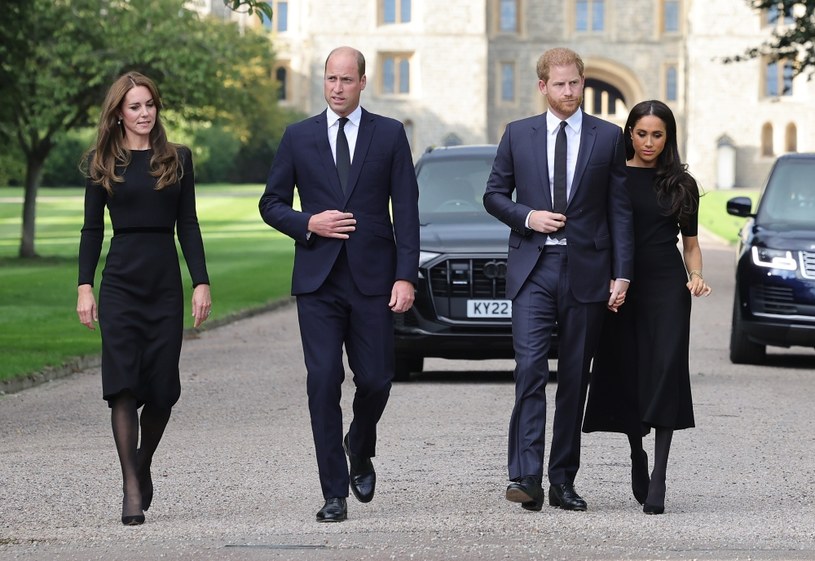 Harry i William razem przed pogrzebem Elżbiety II /Chris Jackson /Getty Images