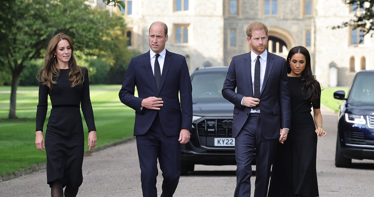 Harry i William razem przed pogrzebem Elżbiety II /Chris Jackson /Getty Images