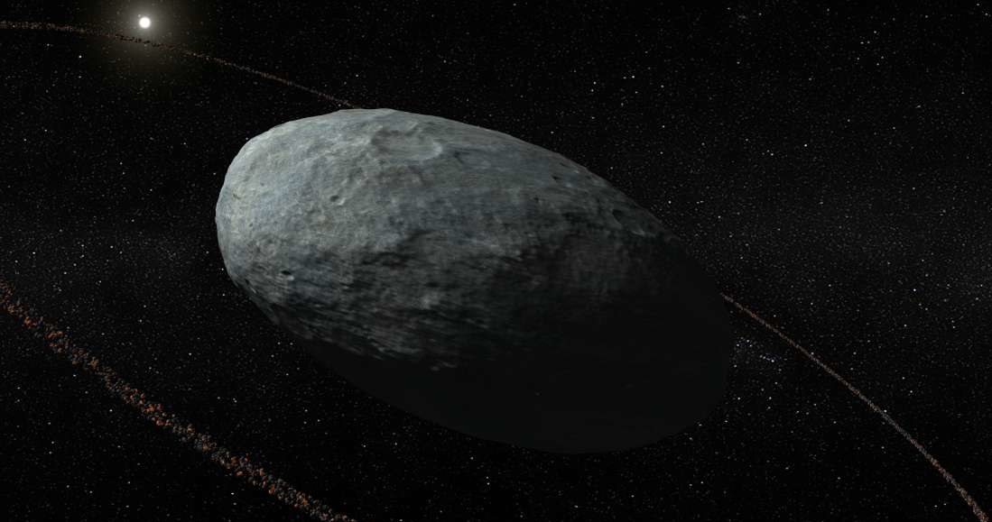 Haumea to pierwsza nam znana planeta karłowata z pierścieniem /materiały prasowe