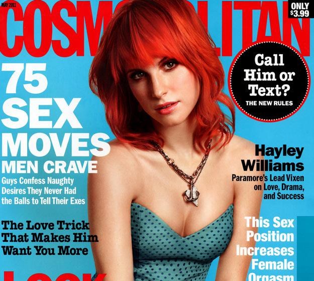 Hayley Williams na okładce magazynu "Cosmopolitan" /