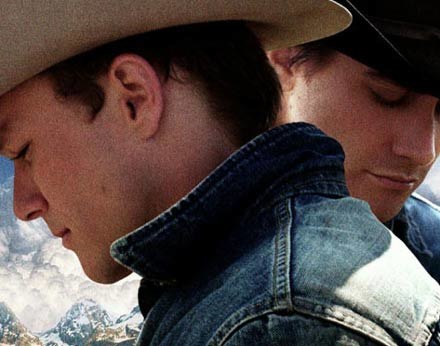Heath Ledger i Jake Gyllenhaal w "Tajemnicy Brokeback Mountain" /