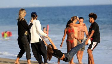 Heidi Klum z rodziną na plaży. Mieli niezły ubaw!