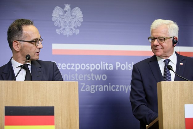 Heiko Maas i Jacek Czaputowicz /Leszek Szymański /PAP