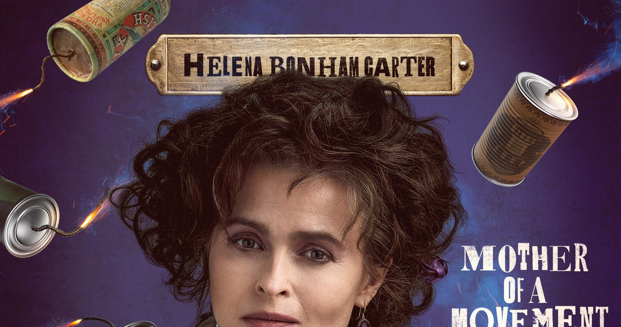 Helena Bonham Carter na plakacie promocyjnym filmu "Enola Holmes 2" /Netflix /materiały prasowe