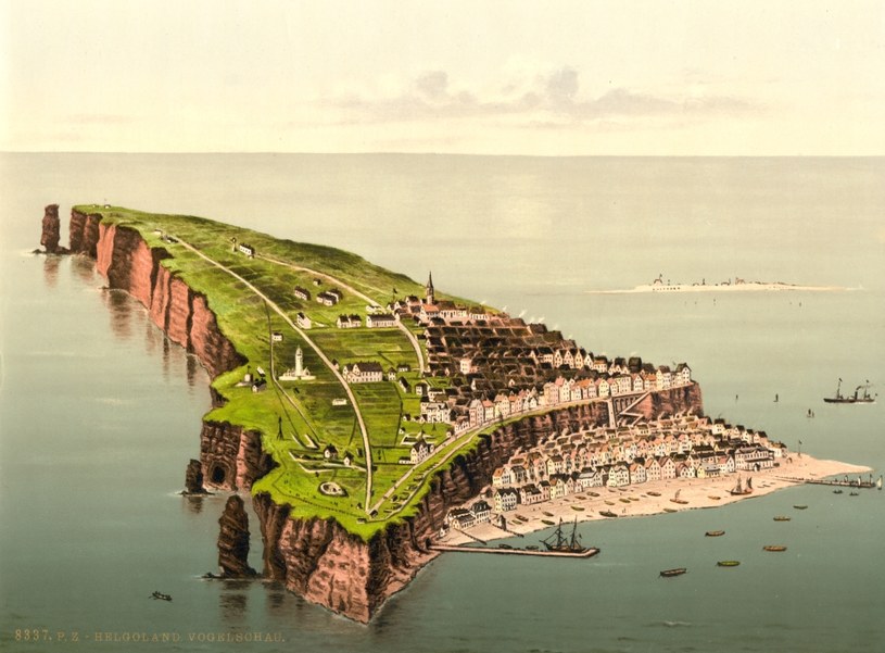 Helgoland ukazany na pocztówce. Lata 1890-1905 /Biblioteka Kongresu USA /domena publiczna