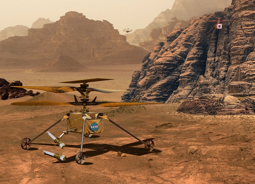 Helikopter Ingenuity latający na Marsie jest wielkim sukcesem NASA / NASA/JPL-Caltech /materiały prasowe