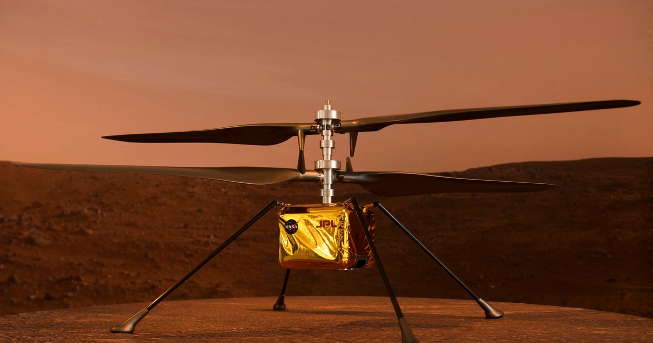 Helikopter Ingenuity - model przygotowany przez NASA /AFP