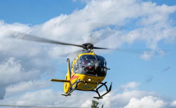 Helikopter LPR lądował w centrum Krakowa. Tworzyły się korki 