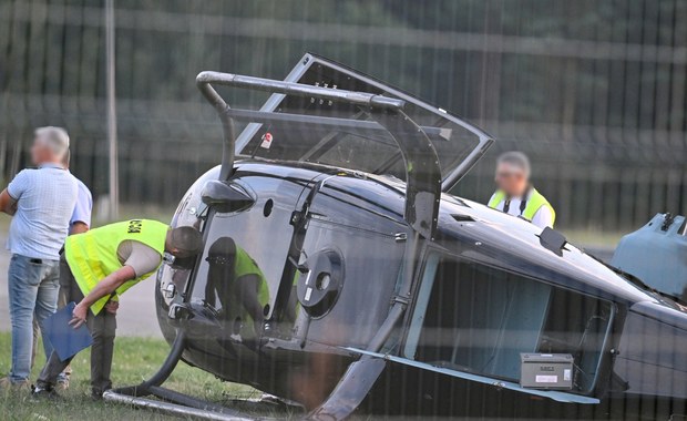 Helikopter zahaczył śmigłem o ziemię. Groźny wypadek na Mazowszu