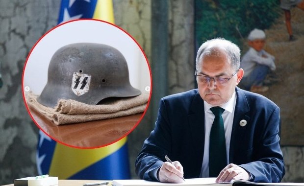 Hełm esesmana w prezencie dla niemieckiego polityka. "Skandaliczny gest"