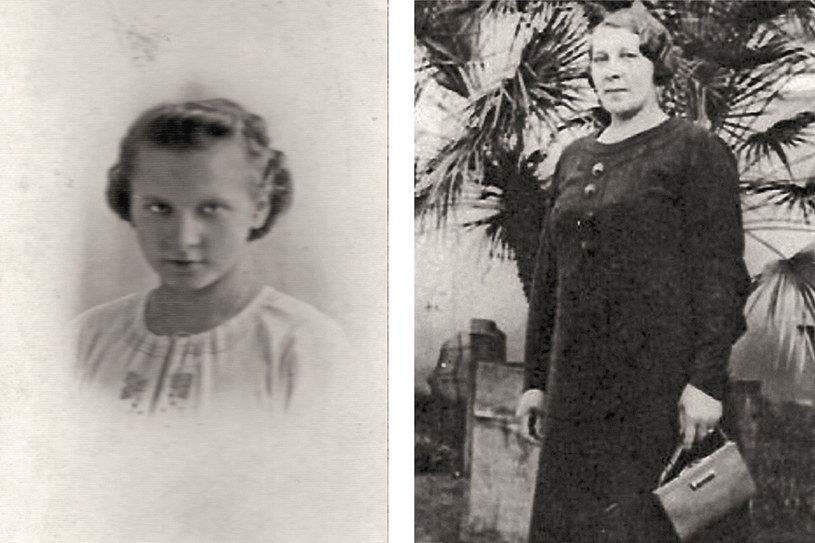 Henia w wieku pietnastu lat, 1941 rok i Maria Banaszak, mama Wiry /archiwum prywatne