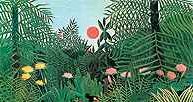 Henri Julien Rousseau, Puszcza z zachodzącym słońcem, 1907 /Encyklopedia Internautica