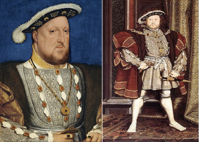 Henryk VIII na obrazach był przedstawiany jako człowiek stanowczy i odważny. W rzeczywistości był okrutnikiem. /domena publiczna