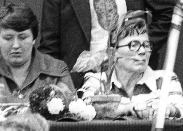 Henryka Krzywonos i Anna Walentynowicz na zdjęciu z 1980 r. /Sławek Biegański  /Agencja FORUM