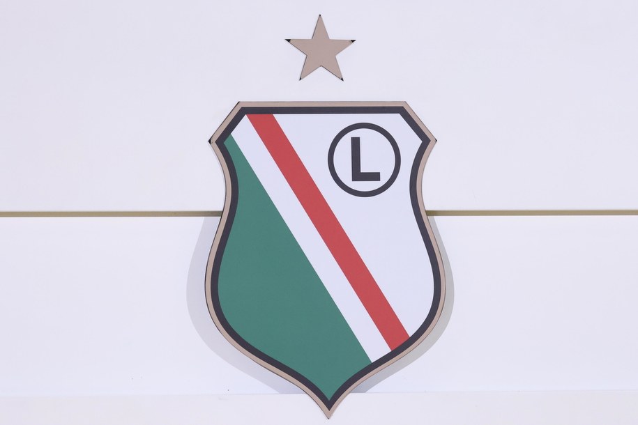 Herb Legii Warszawa / 	Leszek Szymański    /PAP