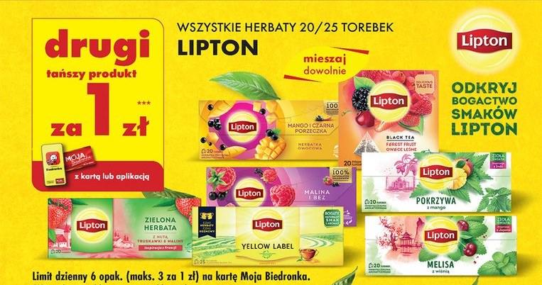 Herbaty Lipton za 1 zł w Biedronce! /Biedronka /INTERIA.PL