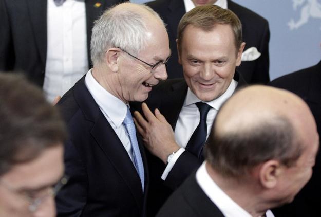 Herman Van Rompuy i Donald Tusk /AFP