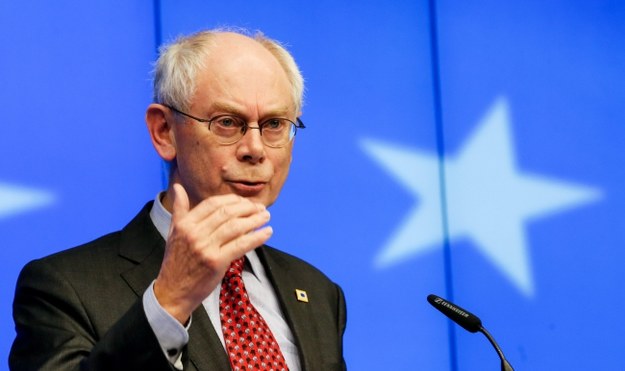 Herman Van Rompuy /OLIVIER HOSLET /PAP/EPA